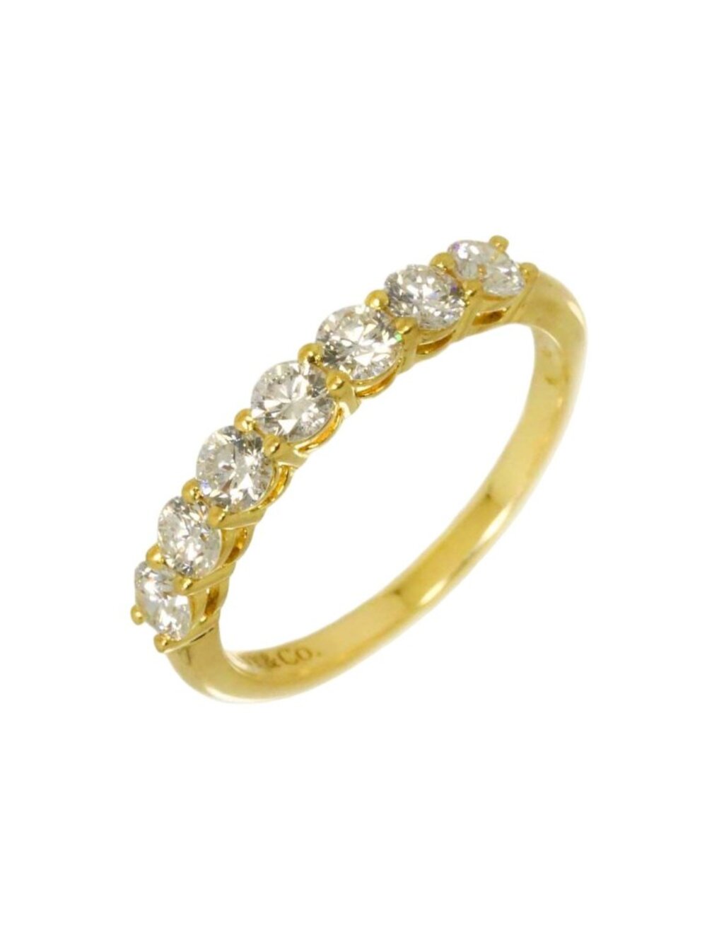 Tiffany & Co Forever Ring Diamond 18k Yellow Gold 750 Embrace